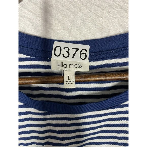 Ella Moss Womens Flattering Fit Ultra Soft Perfect Tee 2-pack Large Multicolor - Picture 7 of 8